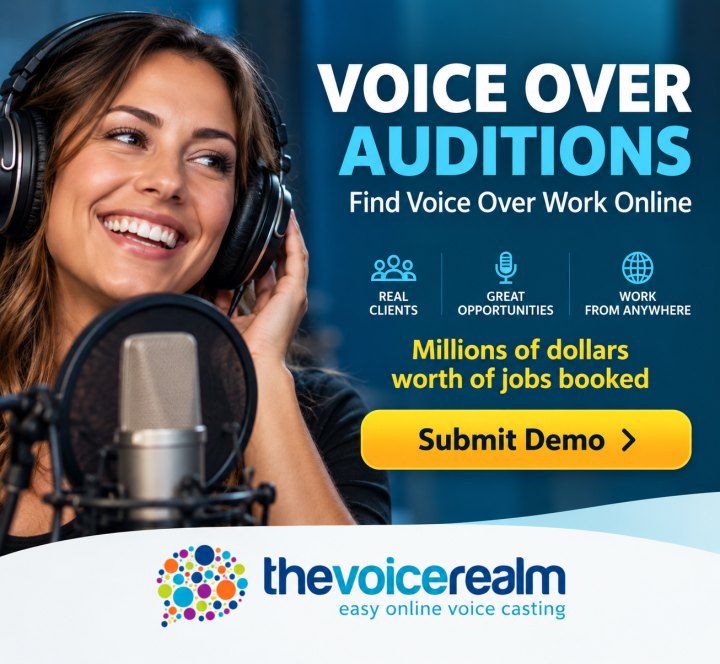 Voice over auditions. Find voice over work online. Real clients, great opportunities, work from anywhere. Submit your demo.