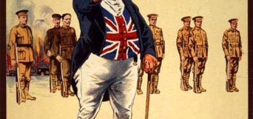 A man in a Union Jack waistcoat points forward on a vintage poster reading Who's absent? Is it You?