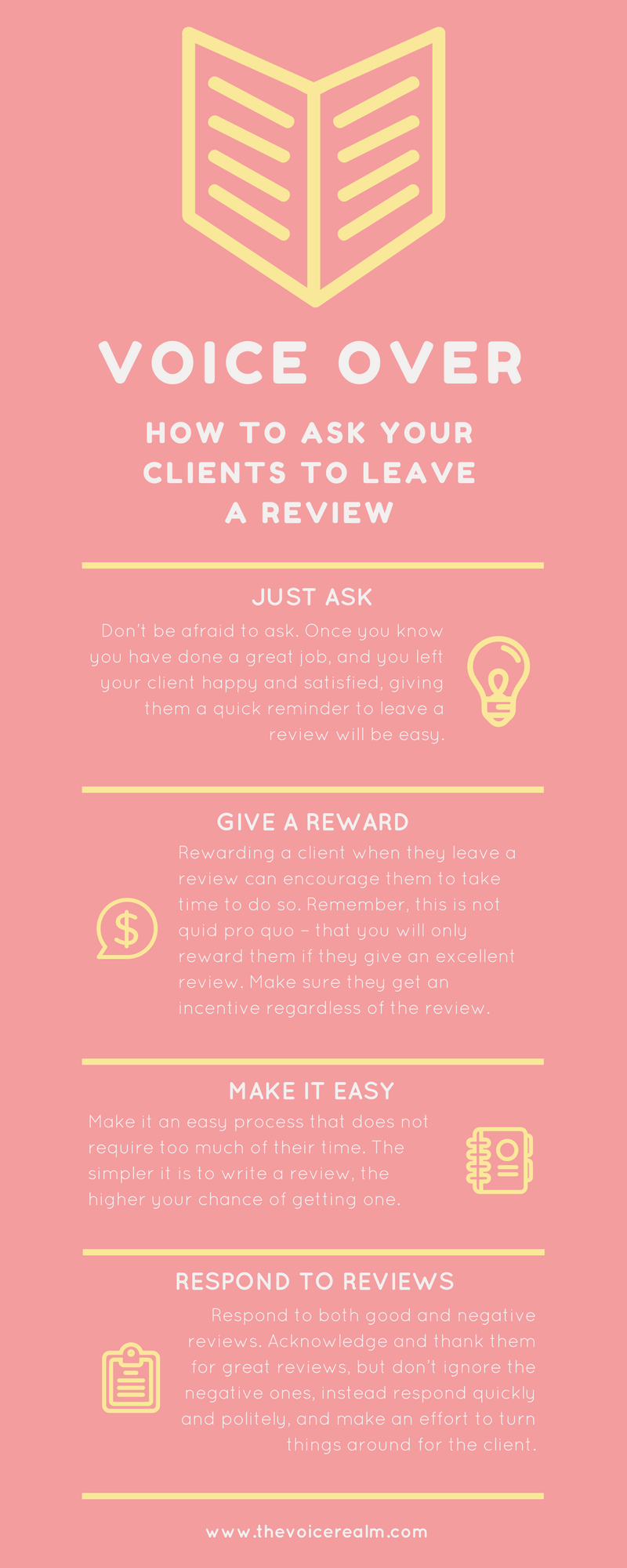 How to Ask Your Voice Over Clients to Leave a Review – The Voice Realm
