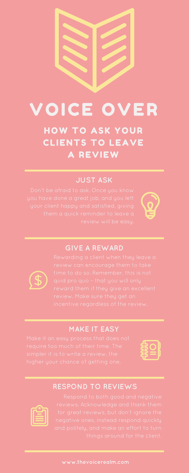How to Ask Your Voice Over Clients to Leave a Review – The Voice Realm How to Ask Your Voice Over Clients to Leave a Review – The Voice Realm