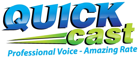 QUICKcast. Professional voice, amazing rate